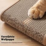 Gimars 2 броя котешки драскалки 58 см L-форма, от картон и дърво - Image 3