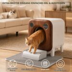 Gimars XXL 90 л Автоматична тоалетна за котки с приложение и постелка - Image 2
