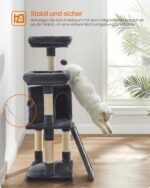 Feandrea компактна котешка катерушка с драскалка и платформи, 115 см - Image 6