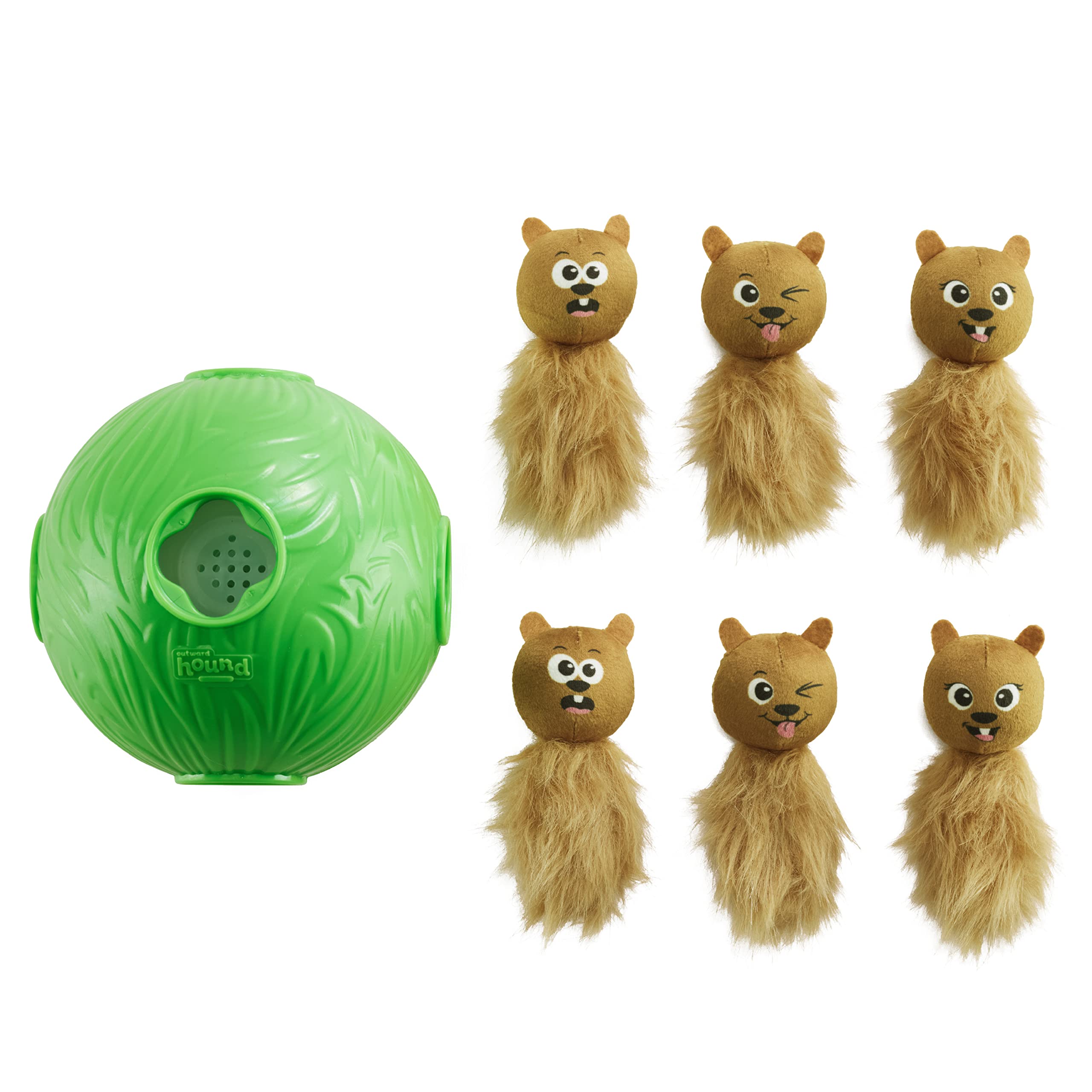 816IvzOvjmL.jpg Outward Hound Dog Snuffle N' Treat Ball Пъзел, Ниво 2, Зелен, Голям - Image 1