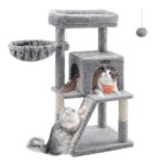 Feandrea Котешка катерушка, 96 см, с голяма платформа и котешка къща