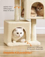 Feandrea Малка котешка катерушка, 65 см, котешки дом, голяма платформа - Image 8