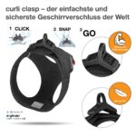 curli Air-Mesh нагръдник, черен, размер L - Image 3