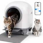 TRIUMPHKEY Самопочистваща котешка тоалетна XXL, 90 л, с приложение
