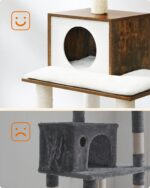 Feandrea котешка катерушка с къщичка и стълбове за драскане - Image 8