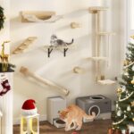 YITAHOME стенен комплект за катерене за котки, 7 части