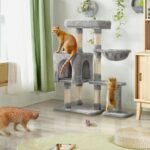 Yaheetech Котешка катерушка 96 см с 6 стълба светлосиво - Image 3