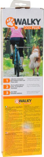 dobar® 62000 Walky Dog Plus велосипеден повод за кучета с дистанционер 37,5 см, сребрист - Image 9