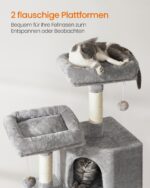 Feandrea компактна котешка катерушка с драскалка и платформи - Image 3