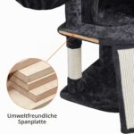 Yaheetech котешка катерушка с голяма платформа, 106 см - Image 7