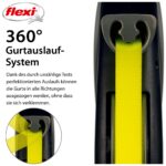 flexi Giant Professional L автоматичен повод за кучета, 10 м, черен/неоново жълт - Image 3