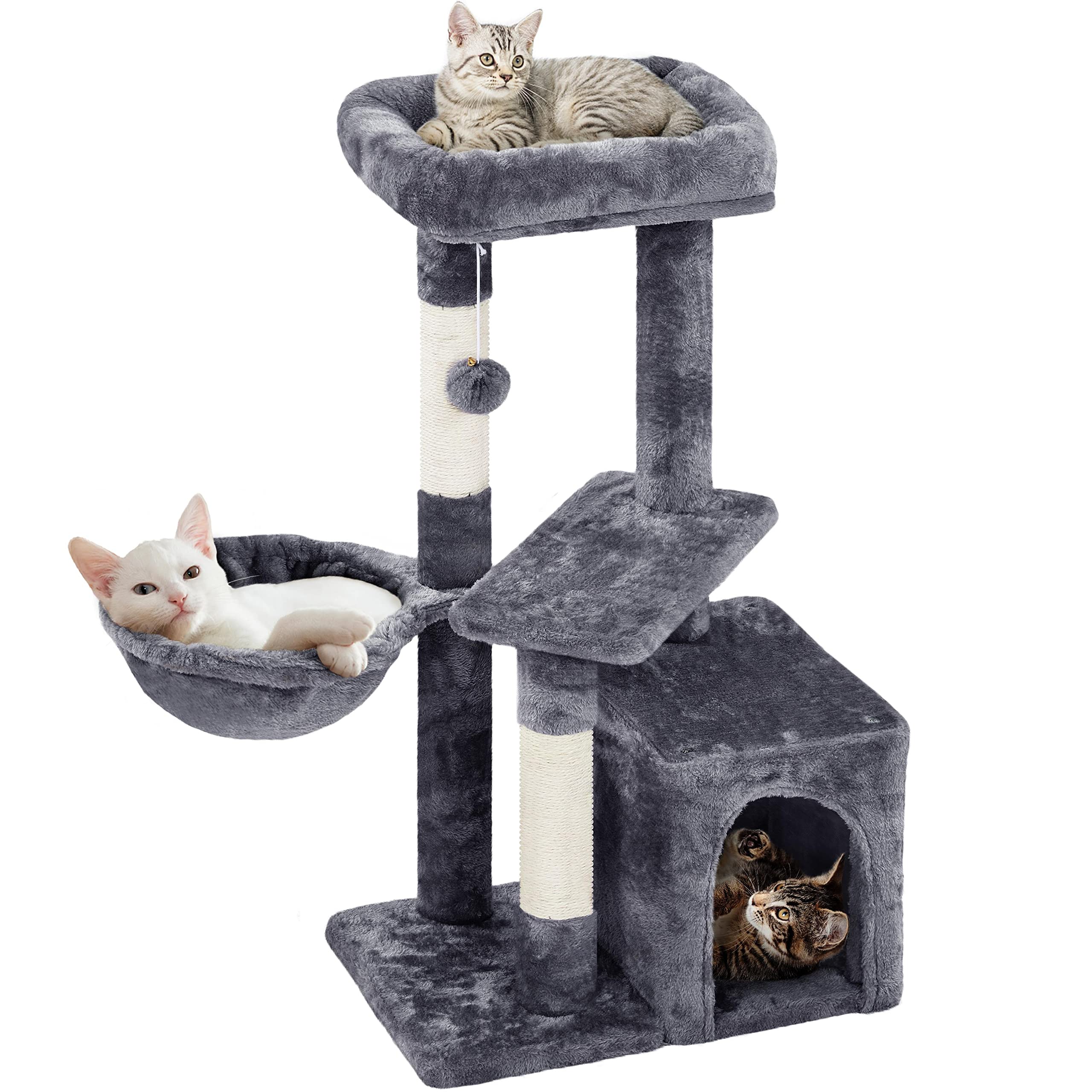 81IaLothA-L.jpg Yaheetech котешка катерушка с 2 платформи, 87 см - Image 1