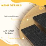 PawHut стълба за кучета 3 стъпки 30 см висока дъбова - Image 6