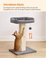 Feandrea драскалка с платформа, височина 71 см, диаметър на колоната 10 см - Image 4