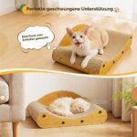Gimars картонена драскалка и лежанка за котки във формата на диван - Image 6