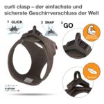 curli Нагръдник Air-Mesh кафяв XL - Изключително голям - Image 3
