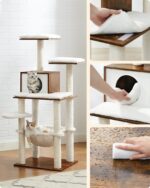 Feandrea котешка катерушка с къщичка и стълбове за драскане - Image 3