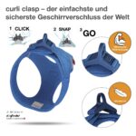curli Нагръдник Air-Mesh Син XL - Синьо, Изключително голям - Image 3