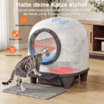 TRIUMPHKEY Самопочистваща котешка тоалетна XXL, 90 л, с приложение - Image 2