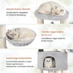 Yaheetech Котешка катерушка с дебелина 11 см, светлосиво-бежово - Image 6