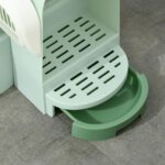 PawHut Котешка тоалетна с капак 52 x 60 x 42 см Зелена - Image 9