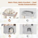 Yaheetech Котешка катерушка с дебелина 11 см, светлосиво-бежово - Image 5