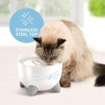 Catit PIXI фонтан за котки с тристепенна филтрация, бял, 2 л - Image 9