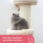 Kerbl Dolomit Tower котешка катерушка — Ø38 см, височина 187 см, бежова, 5746303 - Image 2