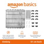 Amazon Basics Сгъваемо ограждение за кучета, метално, 61 см, черно - Image 2