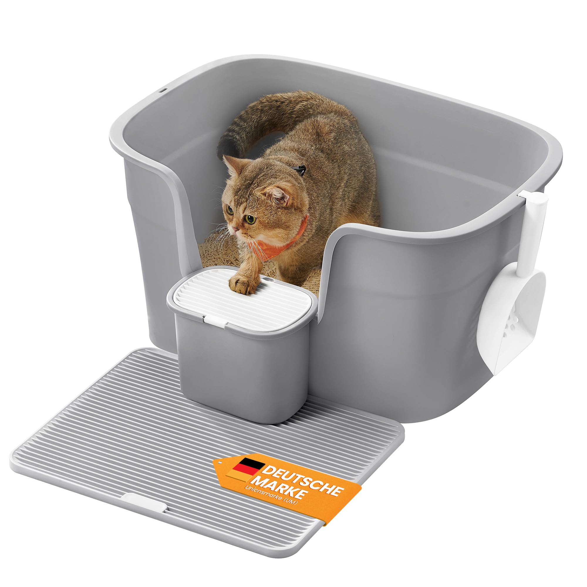 81ZHWbdyoVL.jpg Feandrea Котешка тоалетна с високи страни - Image 1