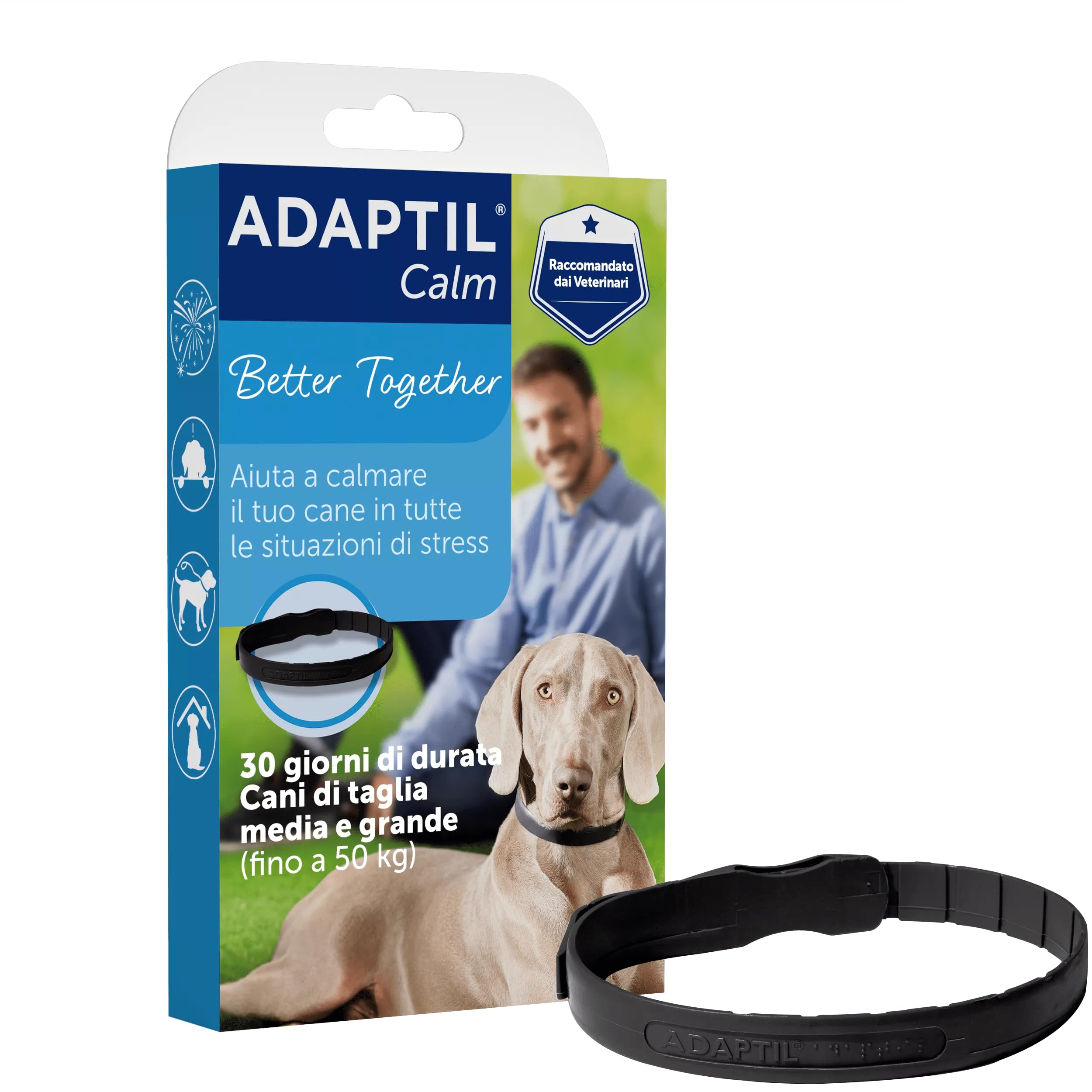 81b6pnGGUuL.jpg ADAPTIL Calm Успокояващ нашийник за кучета, размер M/L, за средни и големи кучета - Image 1