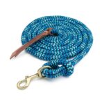 Weaver Leather Cowboy повод с карабинер, 1,6 см x 3 м, тъмносин/син/тюркоазен
