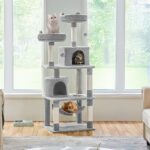 Yaheetech котешка катерушка с хамаци и въже за игра - Image 2