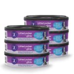 Litter Genie LitterLocker, 6 броя сменяеми касети с бариера срещу миризми - Лилав, 35 см
