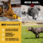 WoofBite издръжлива гумена играчка-пръстен за кучета, жълта, от натурален каучук - Image 7