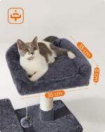 Feandrea Котешка катерушка, многоетажна, с височина 137,7 см - Image 4