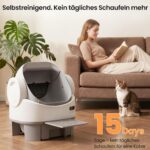 Elektrische котешка тоалетна с управление чрез приложение, 15 дни за много котки - Image 5