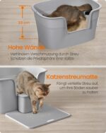 Feandrea Котешка тоалетна с високи страни - Image 6