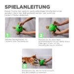 Outward Hound Dog Snuffle N' Treat Ball Пъзел, Ниво 2, Зелен, Голям - Image 3