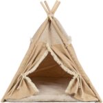 Trixie Tipi Boho за кучета и котки, 55 × 65 × 55 см, БЕЖОВО