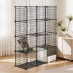 VEVOR Четириетажна клетка за котки, 104,1 × 35,5 × 139,7 см - Image 8