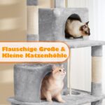 Yaheetech котешка катерушка с хамаци и въже за игра - Image 8