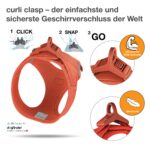 curli Нагръдник Air-Mesh Слънчево оранжево XL - Слънчево оранжево, Изключително голям - Image 3