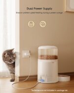 Faroro Автоматичен повод за котки WiFi, 4 л, с HD видео и нощно виждане - Бял, 7L без камера - Image 6