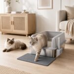 Gimars XL Метална котешка тоалетна 35 л с лопатка и постелка - Image 7