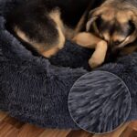 lionto Легло за кучета и котки Donut, Ø 70 см, Тъмносиво - Image 4