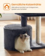 Feandrea компактна котешка катерушка със сизалова колона и мека платформа - Image 7