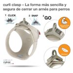 curli Clasp Air-Mesh нагръдник — светлокафяв (Light-Tan), XS - Image 3
