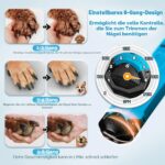 Gimars Електрическа пила за нокти за кучета с 6 скорости и LED осветление, синя - Image 2