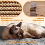 Yaheetech котешка катерушка с хамаци и въже за игра - Image 6